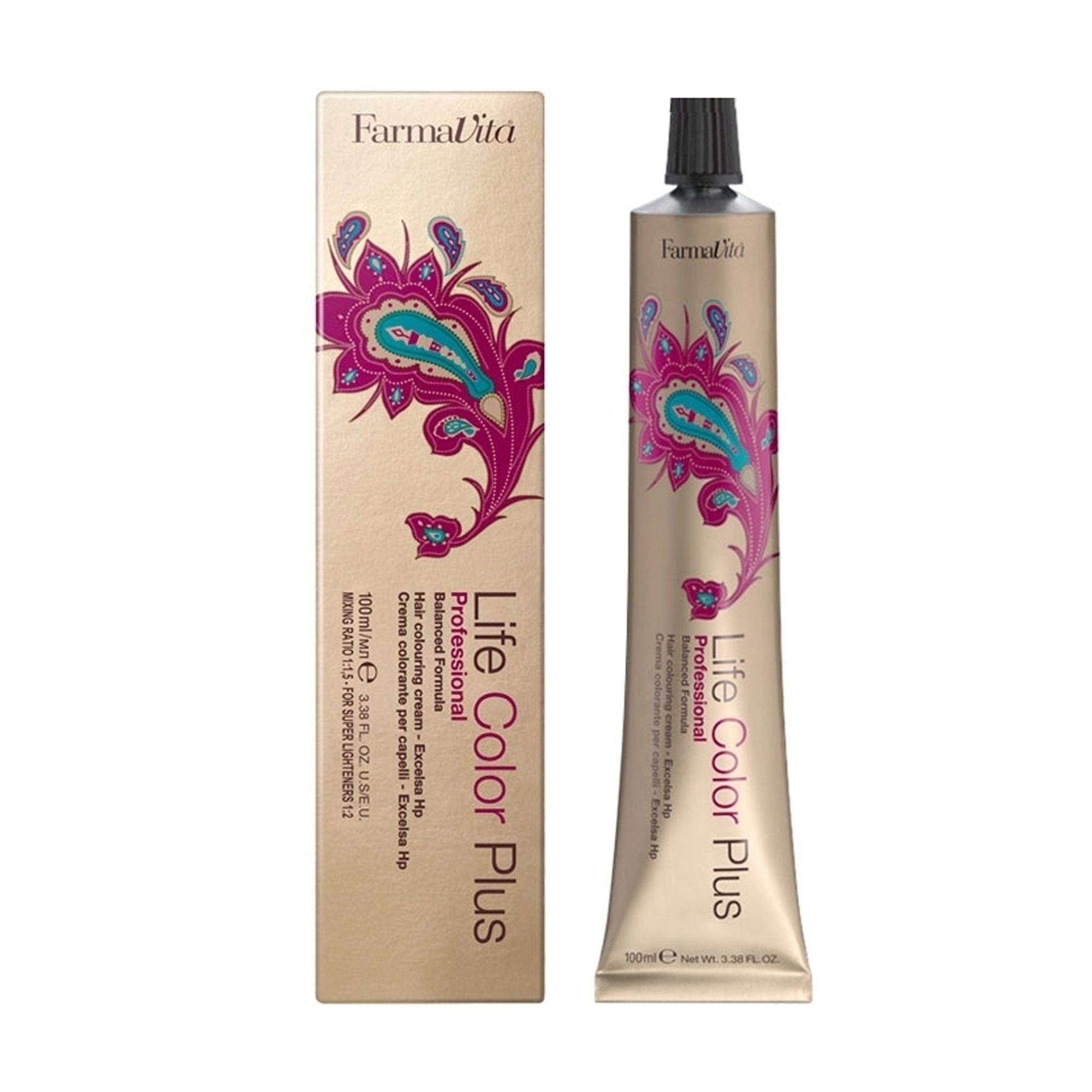 Уцінка! Перманентна крем-фарба для волосся FarmaVita Life Color Plus Hair Colouring Cream 4.77 Інтенсивний коричневий кашемір, 100 мл